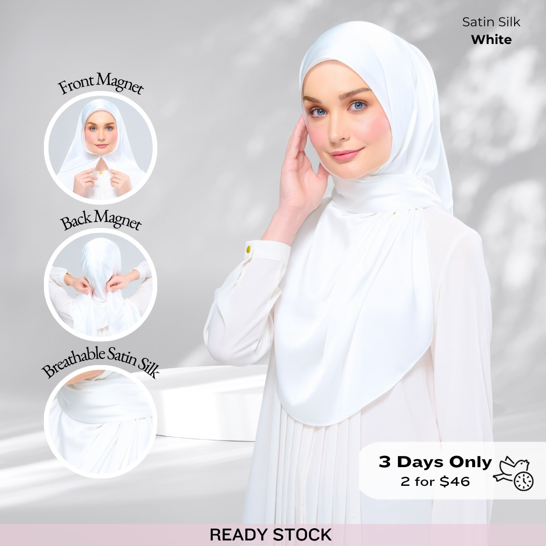 Instant Tag & Go | Satin Silk in Bridal White B2