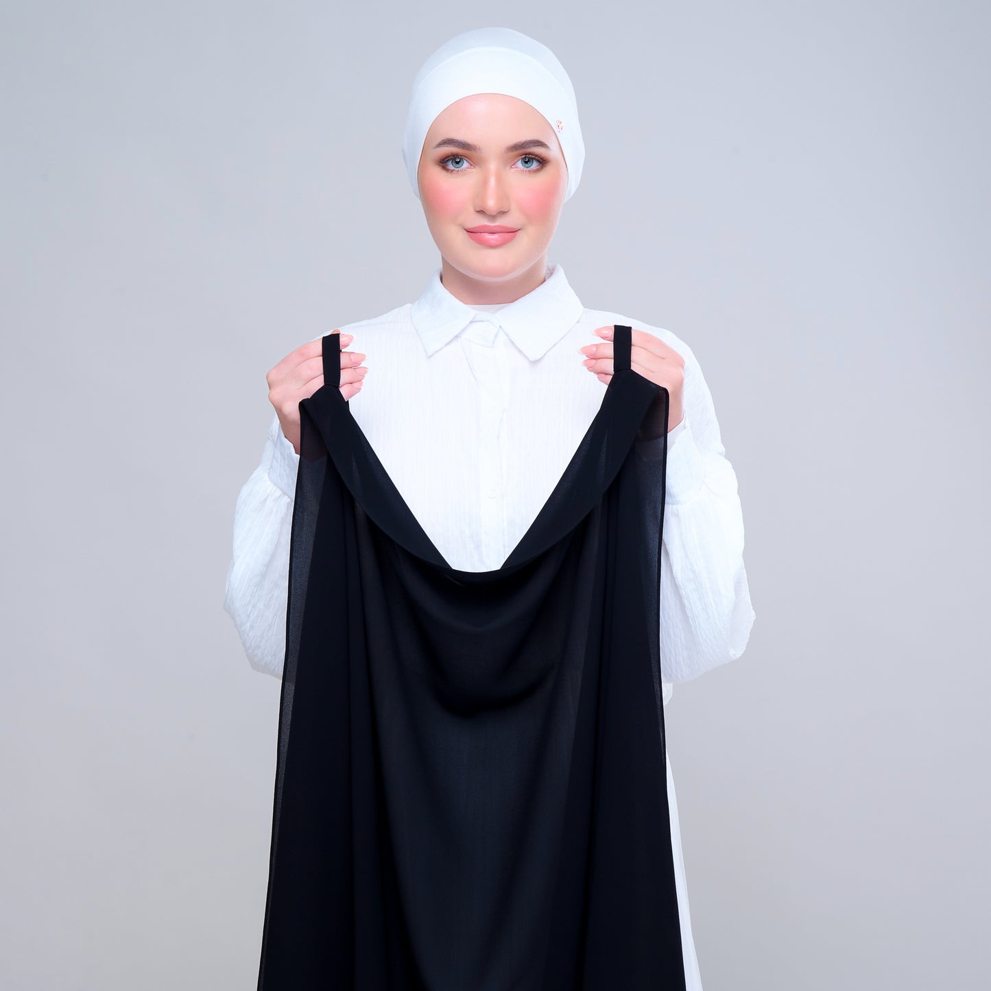 Semi Instant ikat in Black