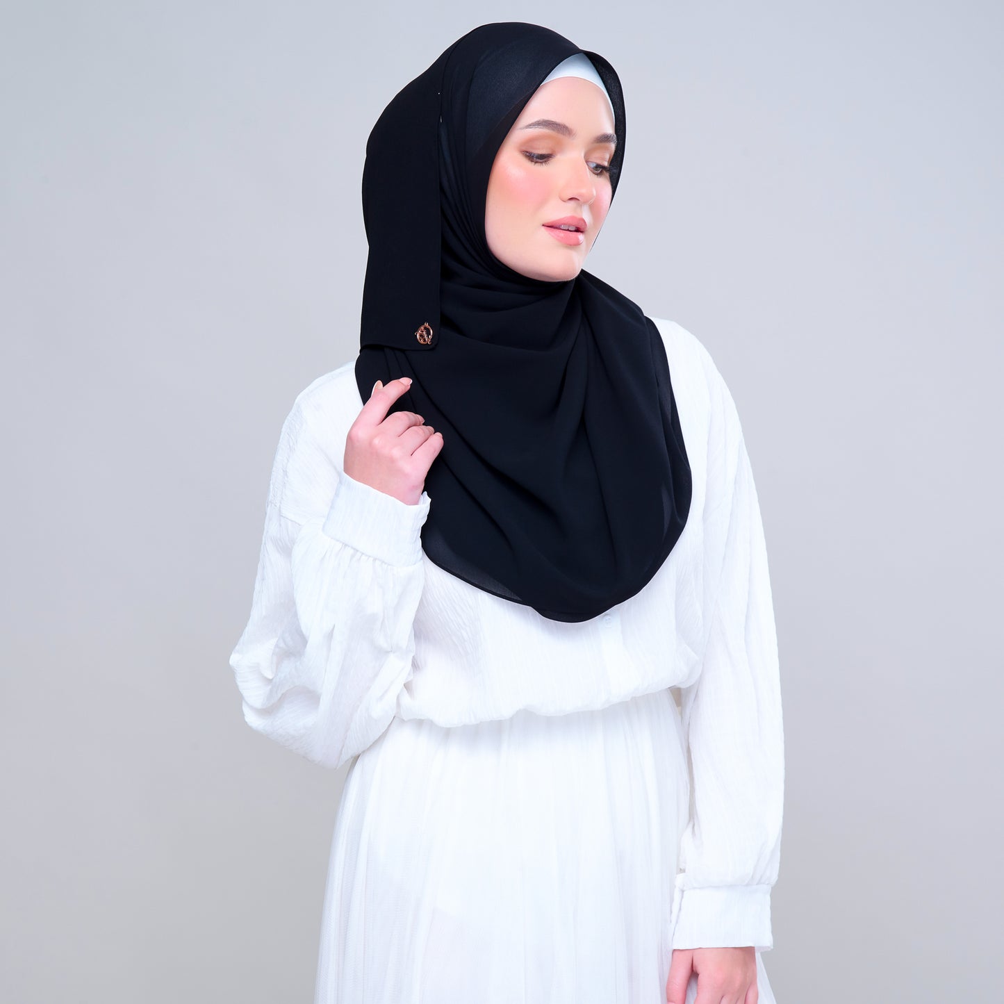 Semi Instant ikat in Black