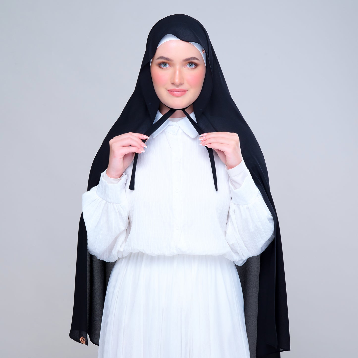 Semi Instant ikat in Black