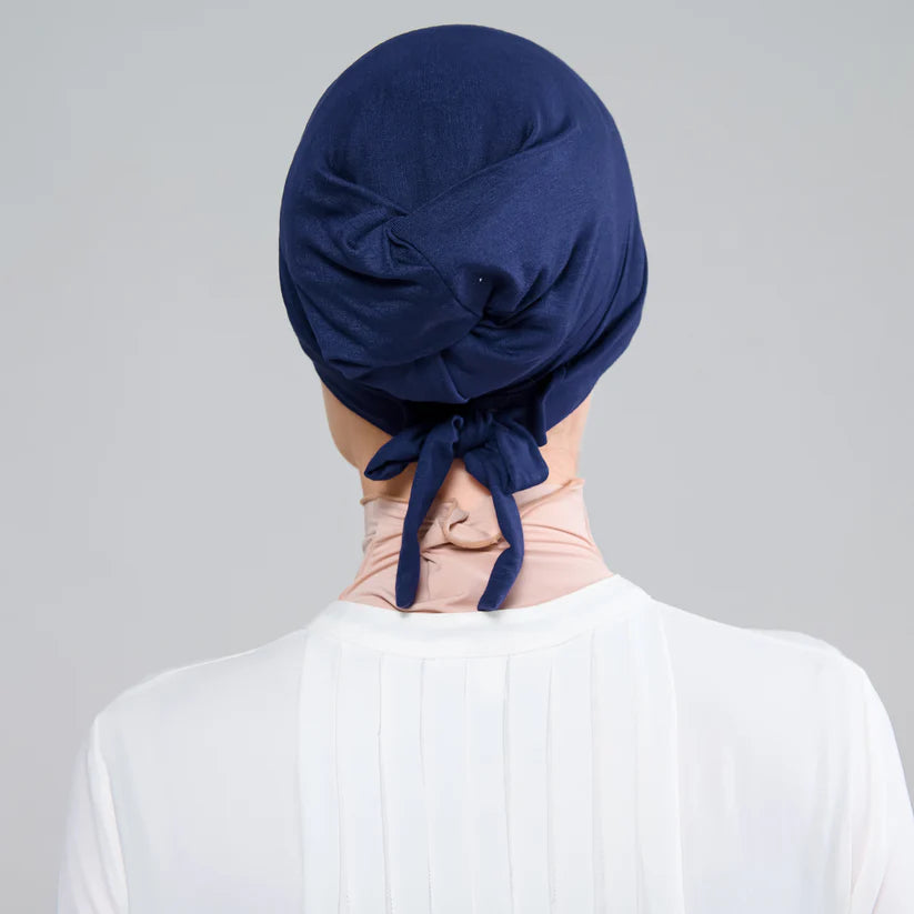 Cleo Tie-Back Inner in Navy Blue
