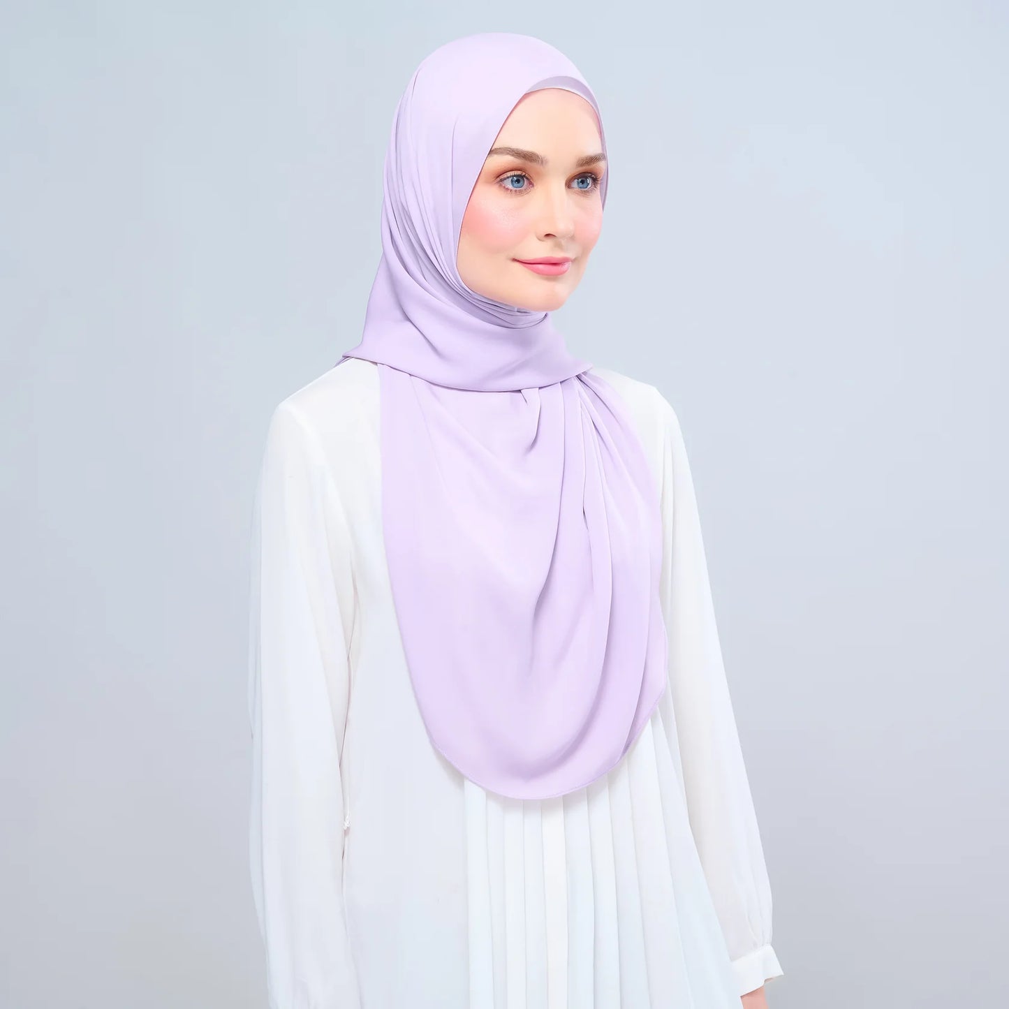 Instant Tag n' Go Shawl | Chiffon Silk in Lilac