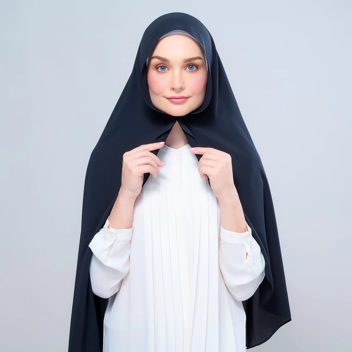 Instant Tag n' Go Shawl | Chiffon Silk in Pitch Black