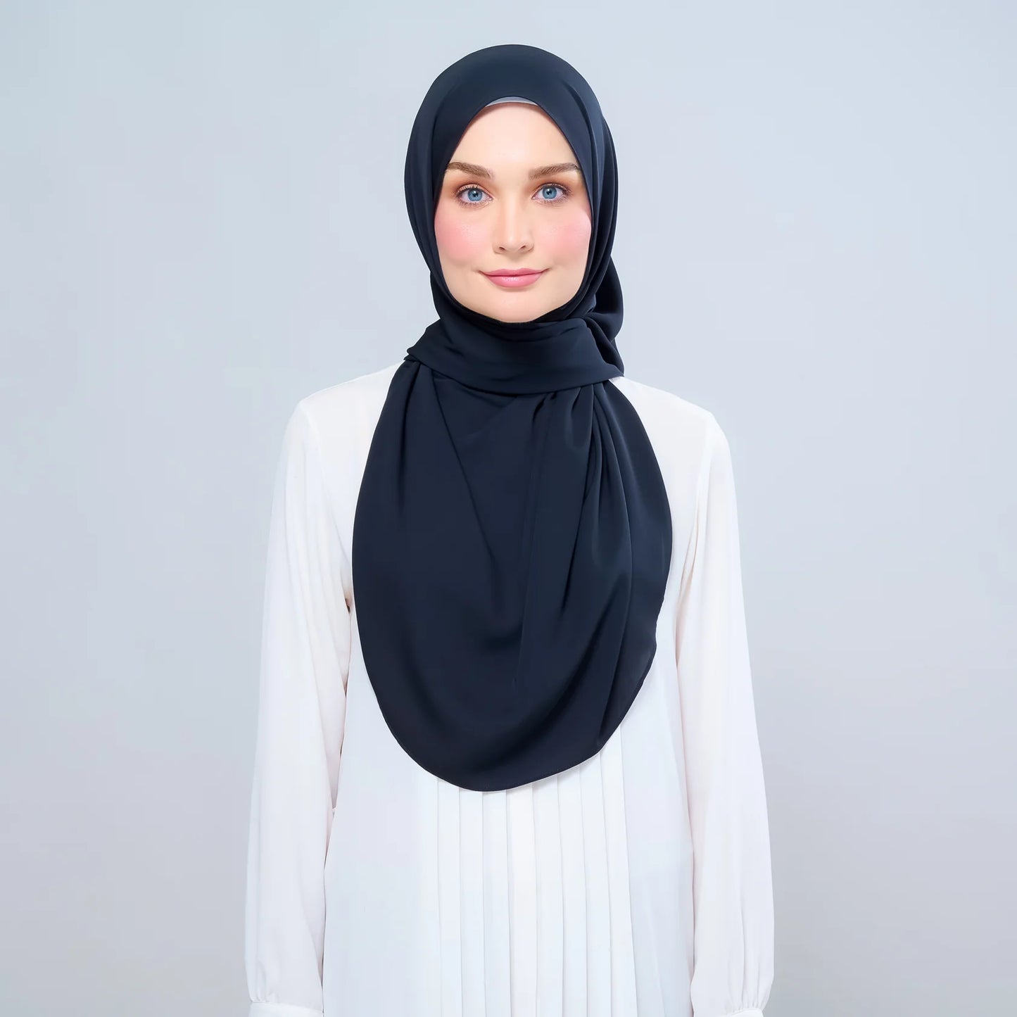 Instant Tag n' Go Shawl | Chiffon Silk in Pitch Black