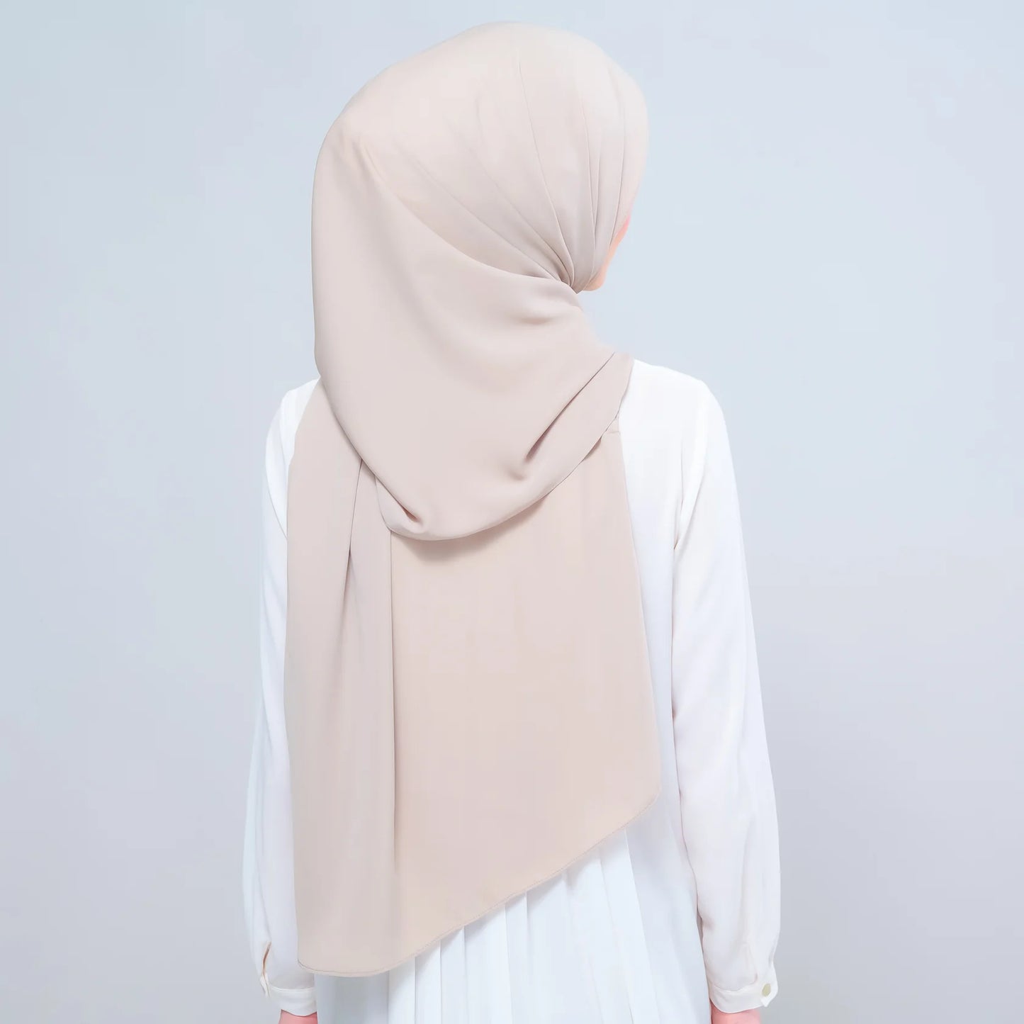Instant Tag n' Go Shawl | Chiffon Silk in Taupe