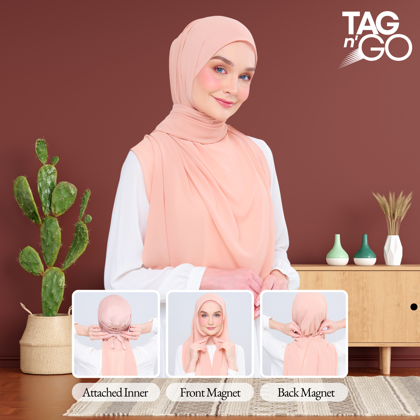 Instant Faith Tag n' Go in Coral
