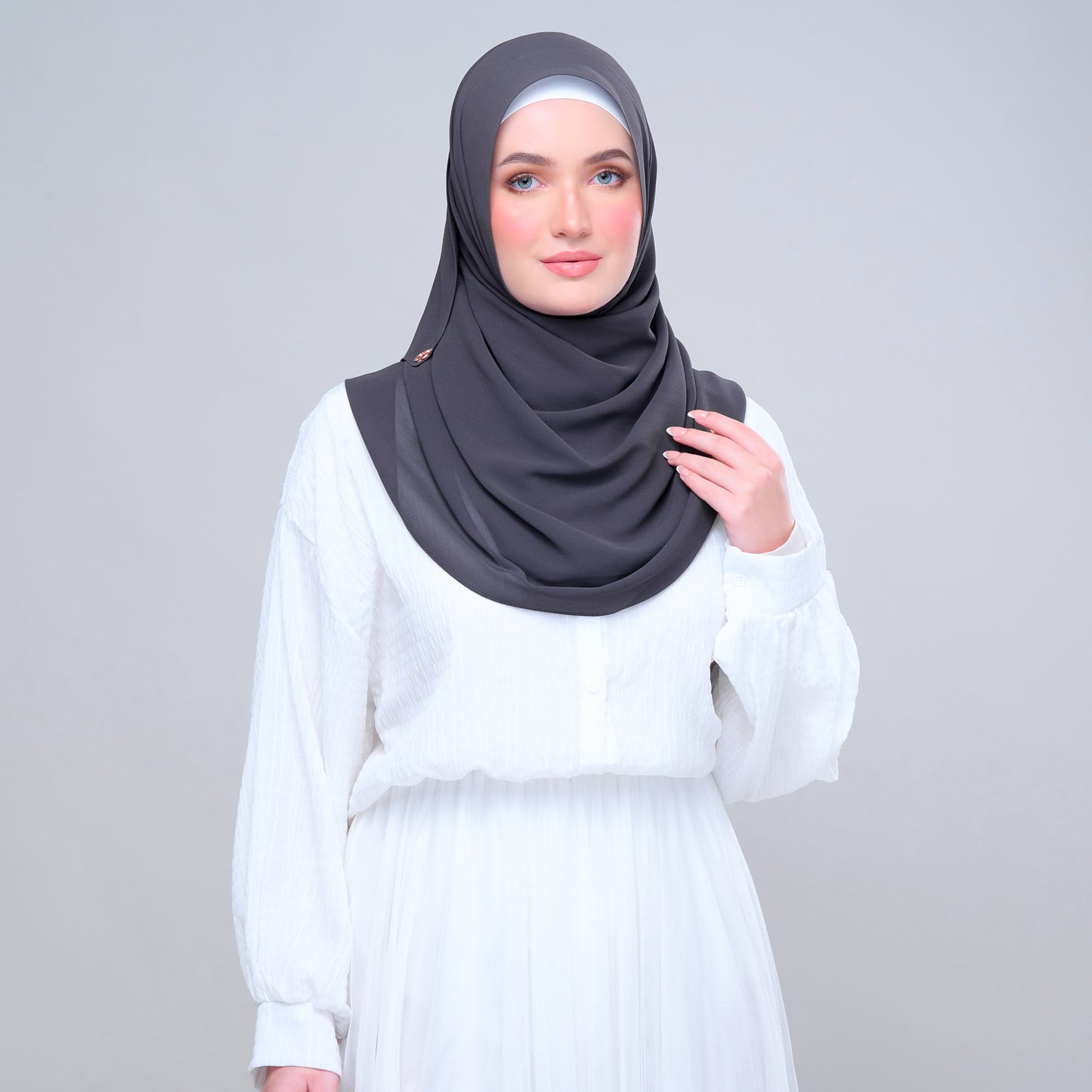 Semi Instant ikat in Dark Grey