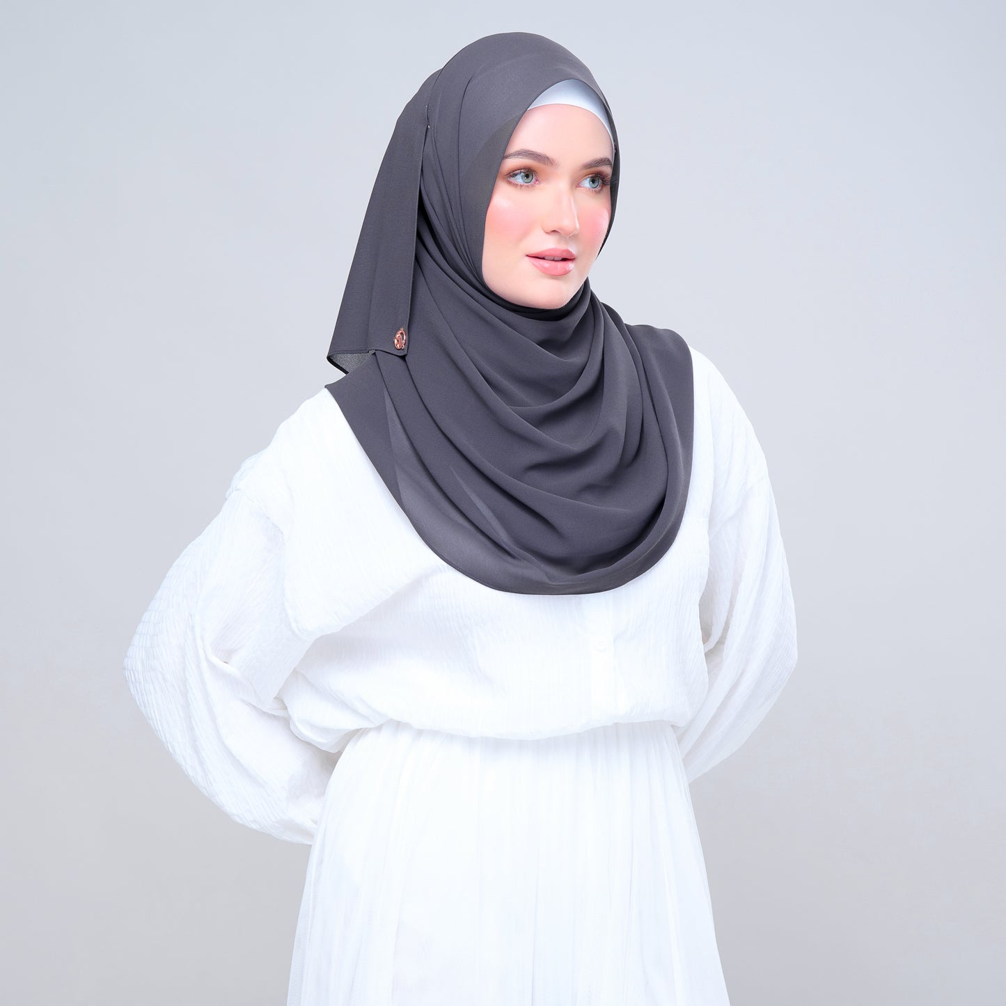 Semi Instant ikat in Dark Grey