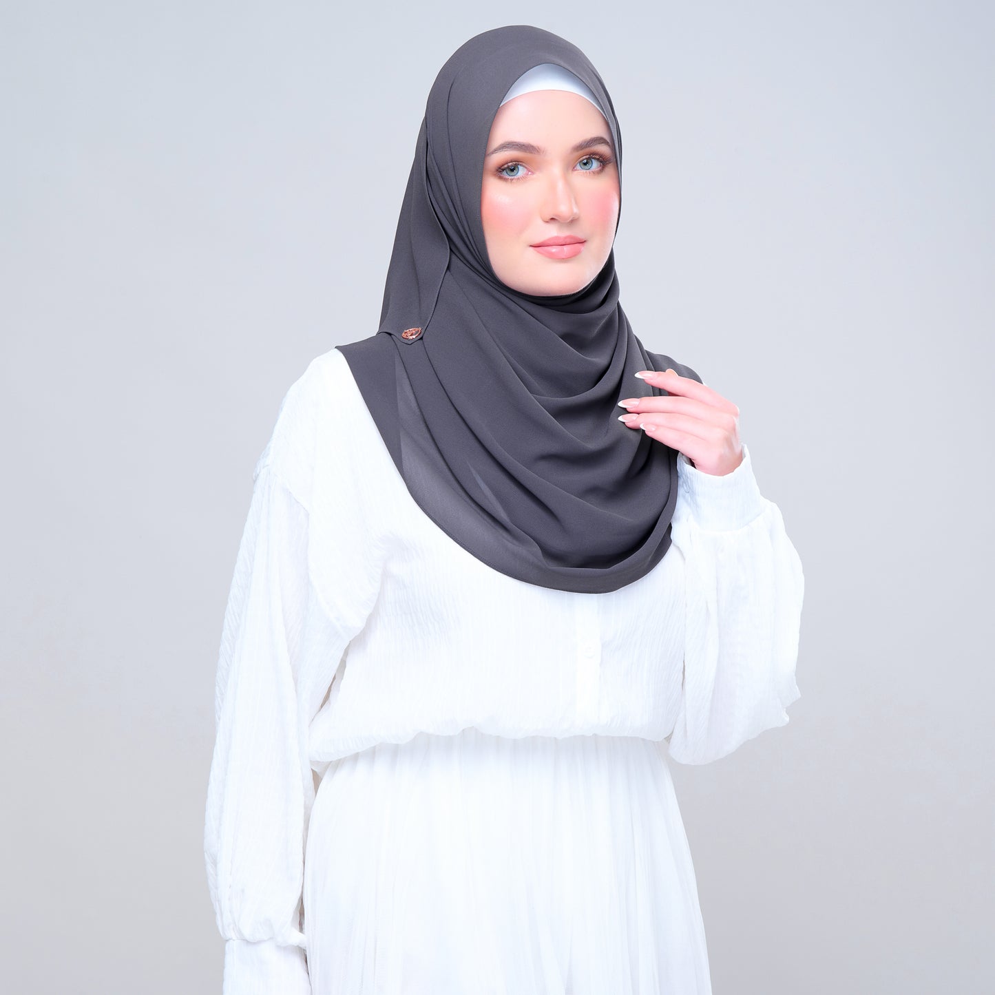 Semi Instant ikat in Dark Grey