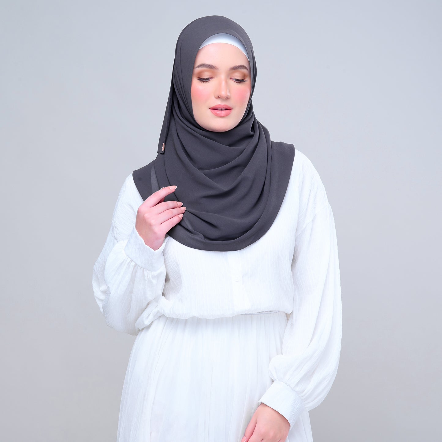 Semi Instant ikat in Dark Grey