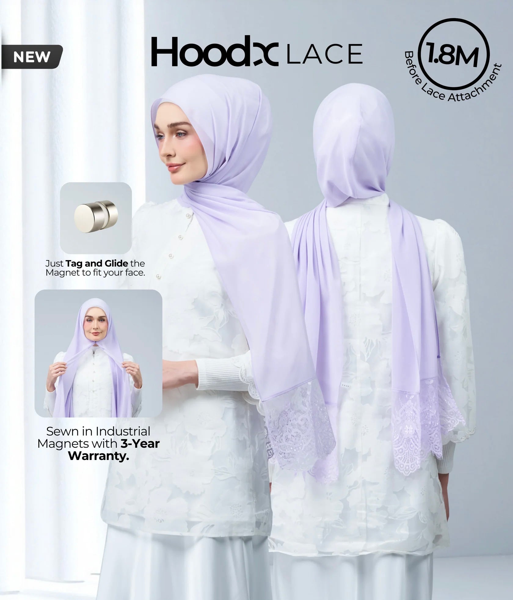 HoodX Lace in Lilac – Hyraa SG