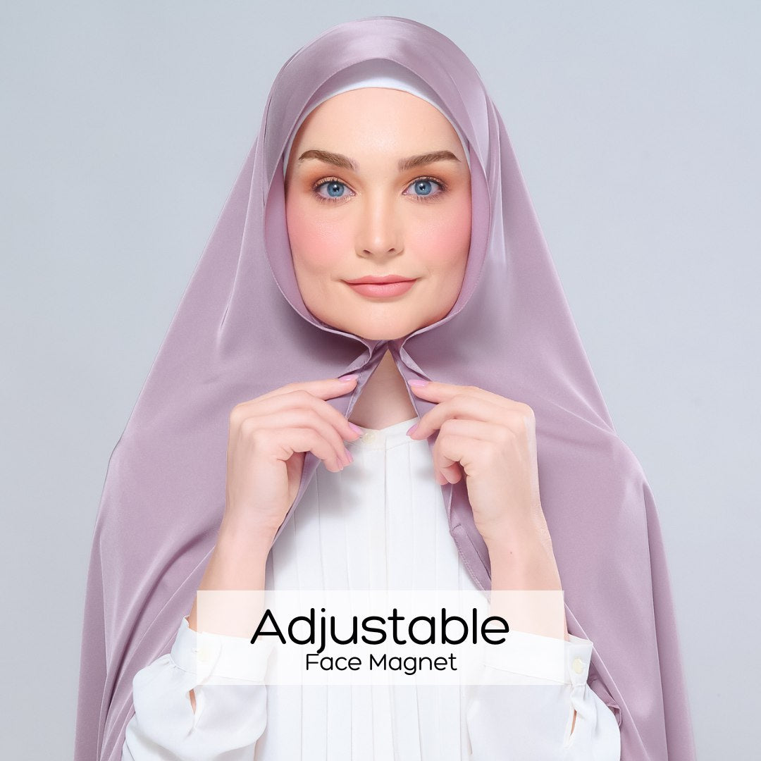 Instant Tag n' Go Shawl | Satin Silk in Thistle