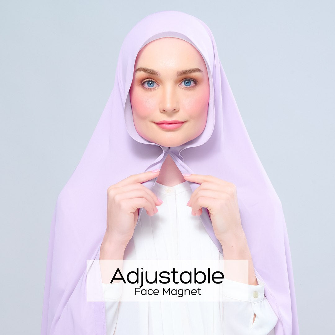 Instant Tag n' Go Shawl | Chiffon Silk in Lilac