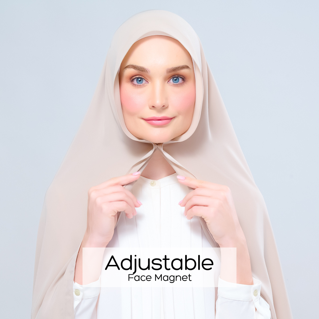 Instant Tag n' Go Shawl | Chiffon Silk in Taupe