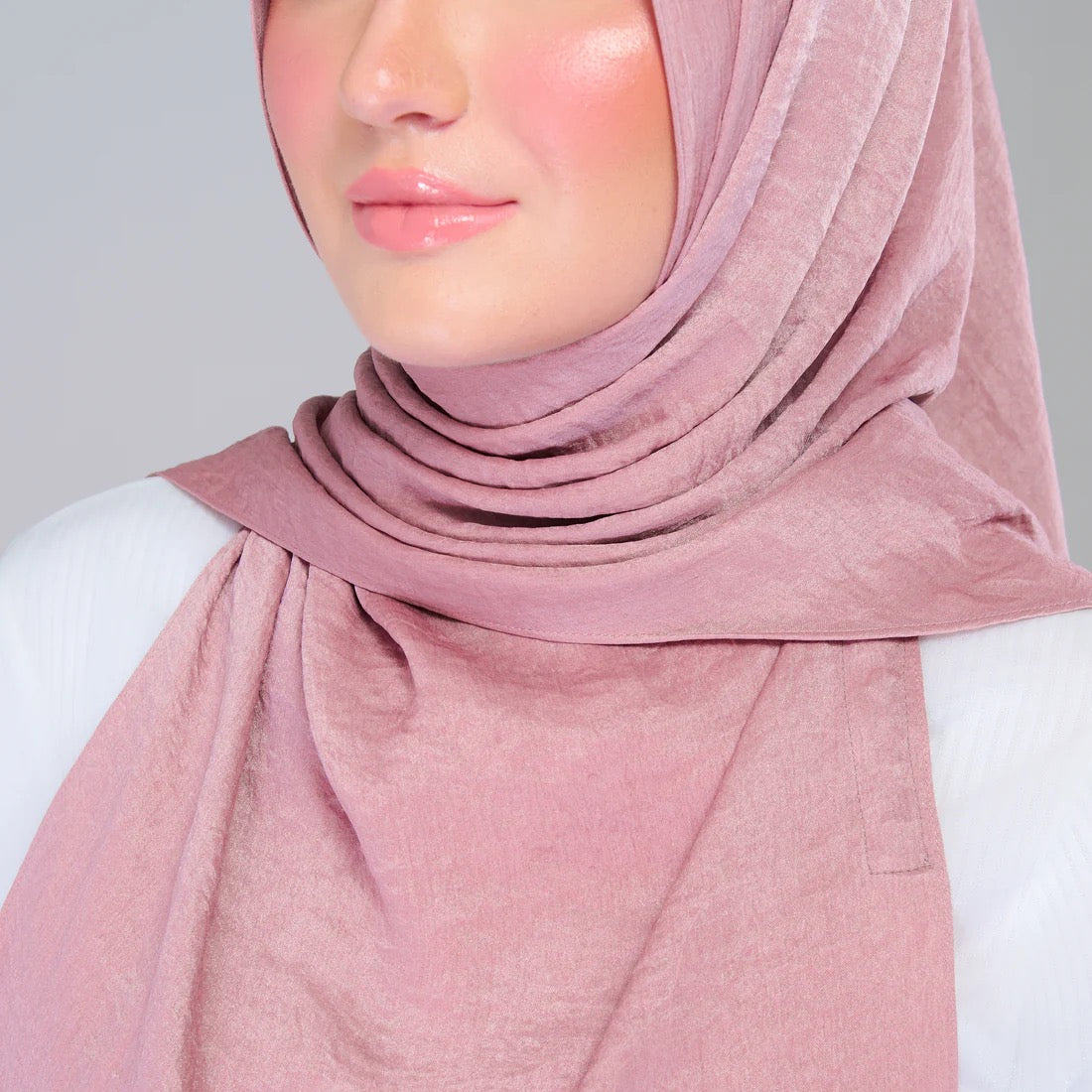 Instant Tag n' Go Shawl | Textured Silk in Blush