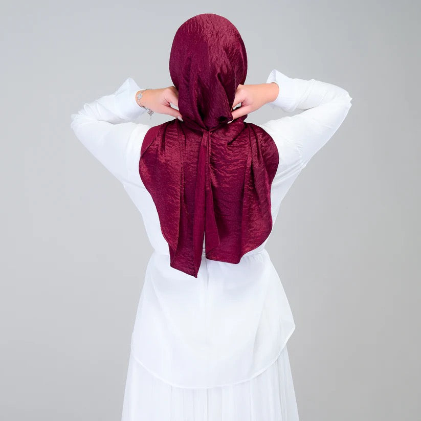 Instant Tag n' Go Butterfly | Textured Silk in Deep Crimson