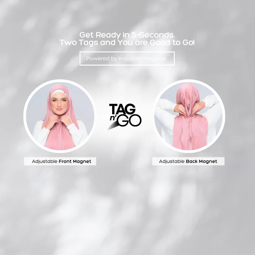 Instant Tag n' Go Butterfly | Textured Satin in Dusty Pink