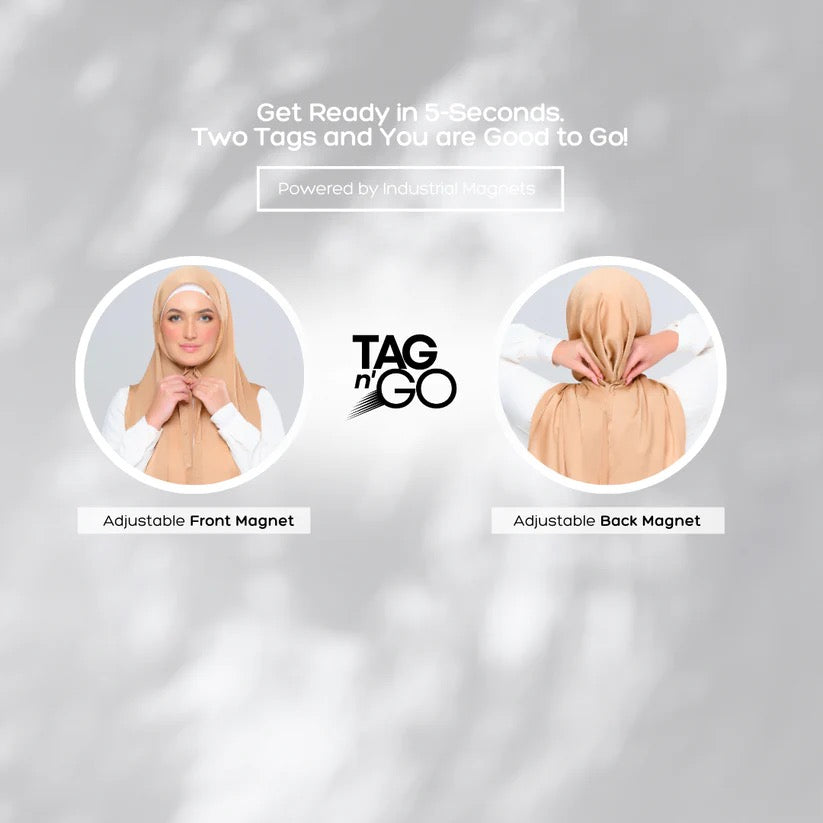 Instant Tag n' Go Butterfly | Textured Satin in Royal Tan