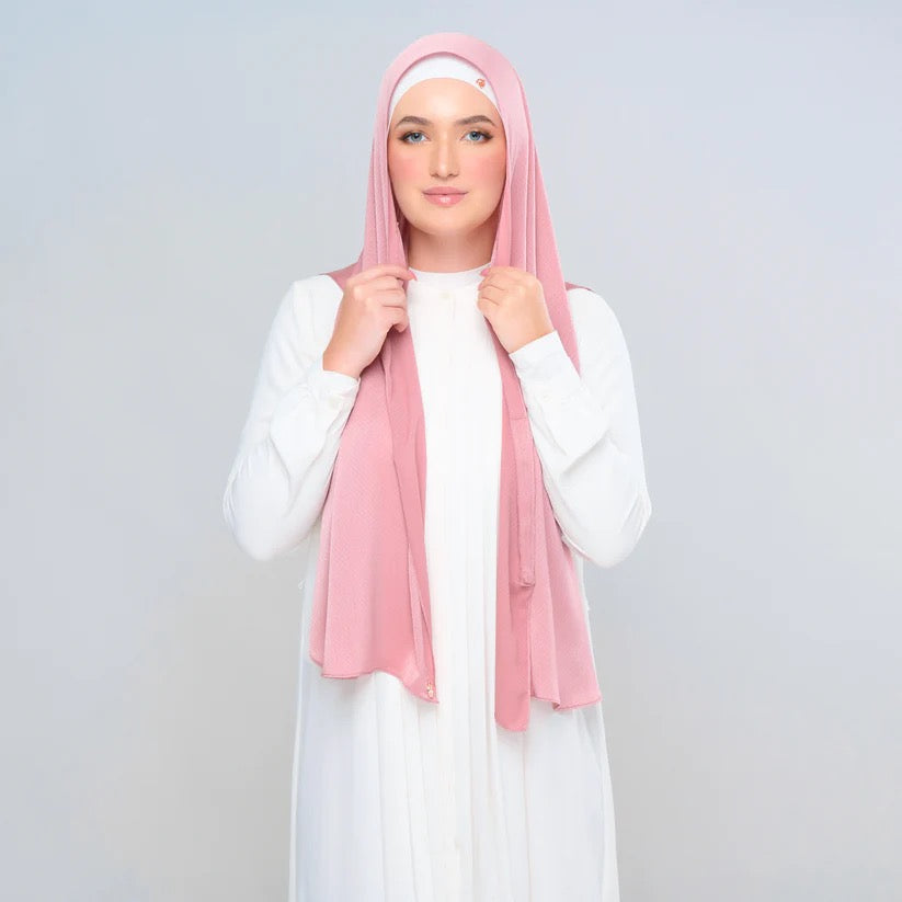 Instant Tag n' Go Butterfly | Textured Satin in Dusty Pink