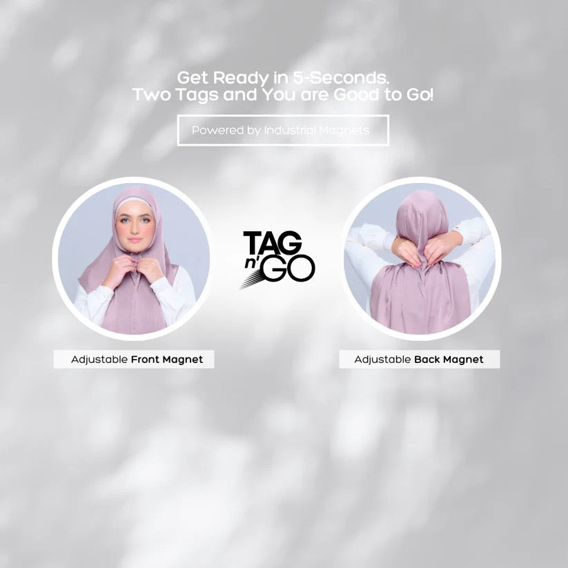 Instant Tag n' Go Butterfly | Textured Satin in Nude Berry