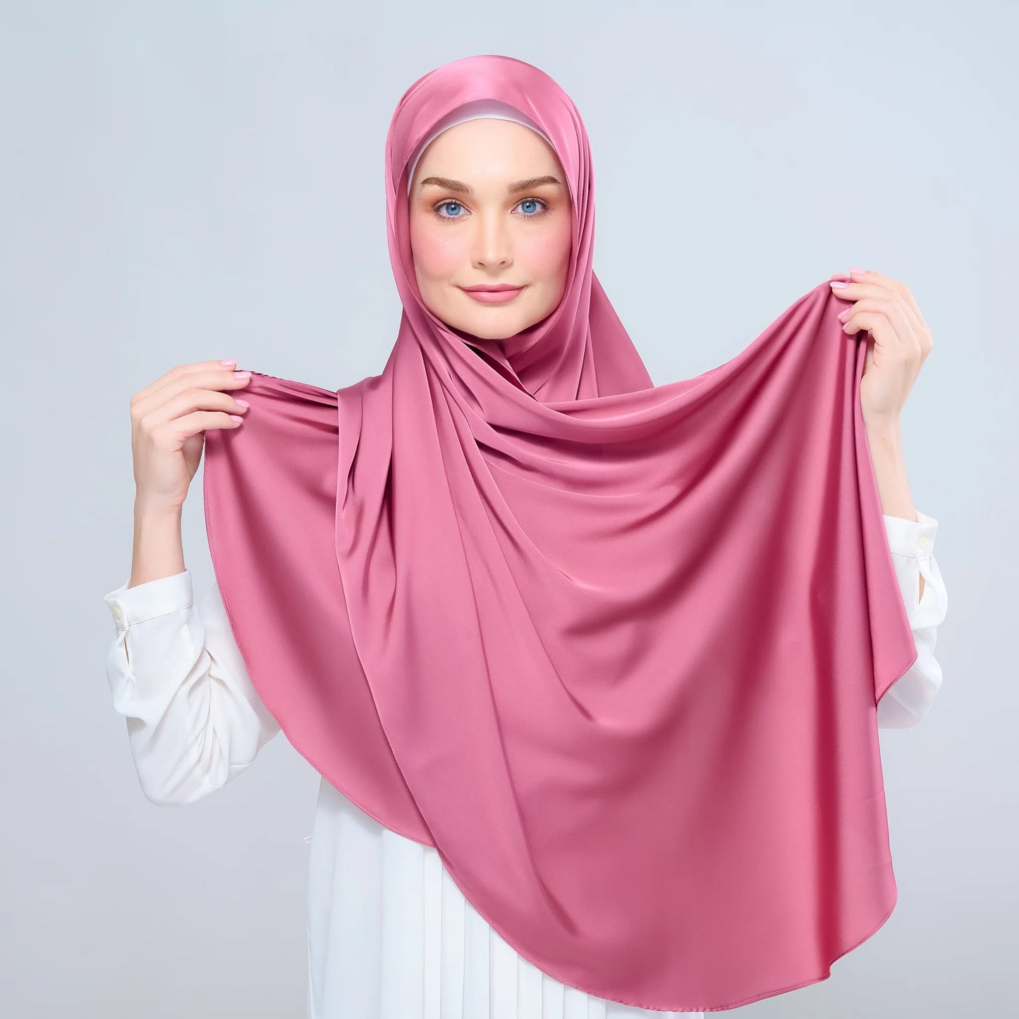 Instant Tag n' Go Shawl | Satin Silk in Sorbet