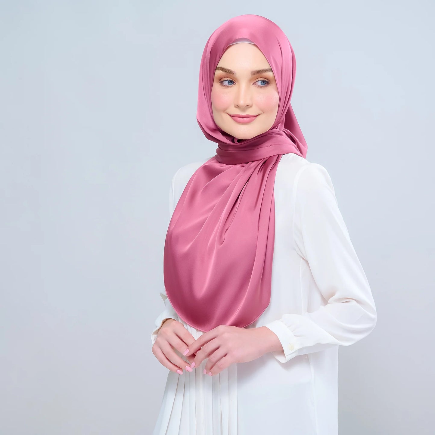 Instant Tag n' Go Shawl | Satin Silk in Sorbet