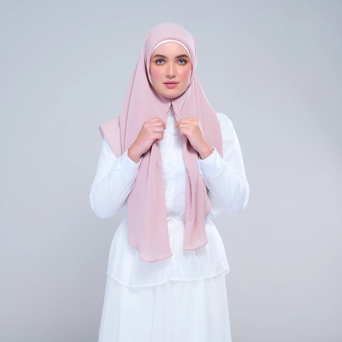Instant Square Tag n' Go | Cotton Voile in Nude Pink