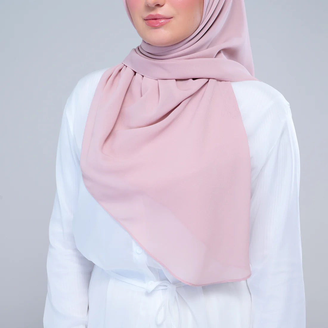 Instant Square Tag n' Go | Cotton Voile in Nude Pink