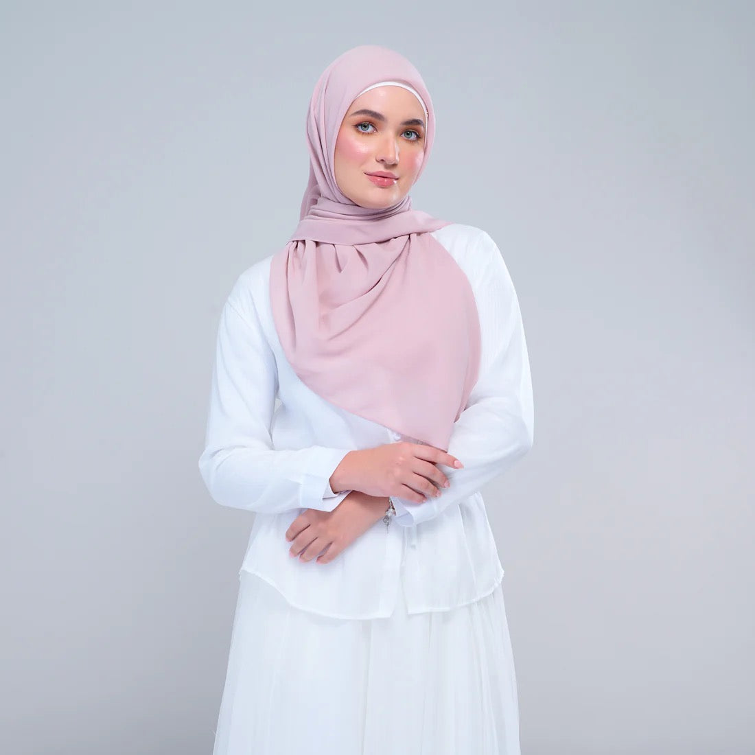 Instant Square Tag n' Go | Cotton Voile in Nude Pink