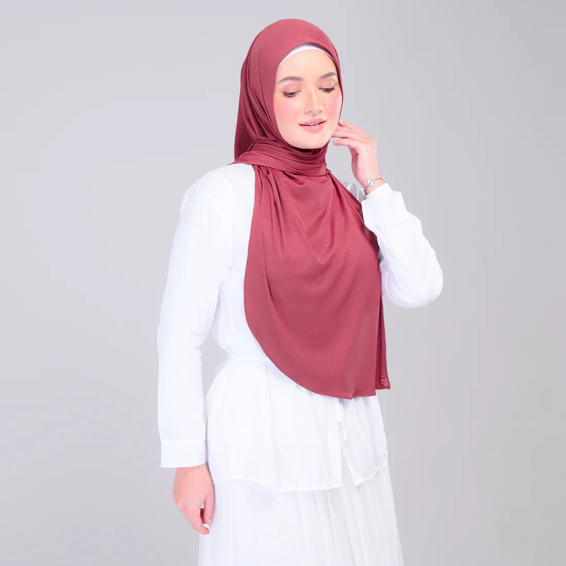 Instant Tag n' Go Butterfly | Ribbed Jersey in Deep Raspberry
