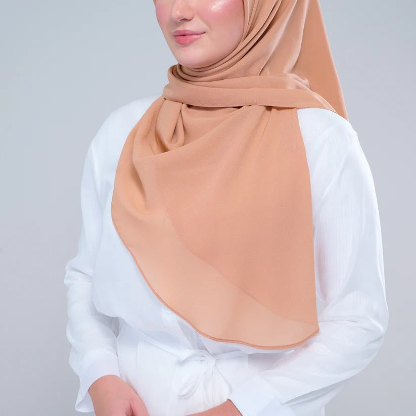 Instant Square Tag n' Go | Cotton Voile in Deep Cantaloupe