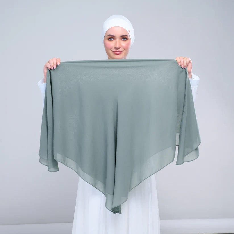 Instant Square Tag n' Go | Cotton Voile in Ocean Green