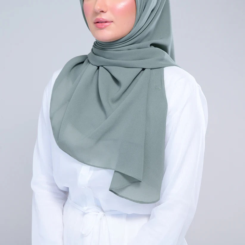 Instant Square Tag n' Go | Cotton Voile in Ocean Green