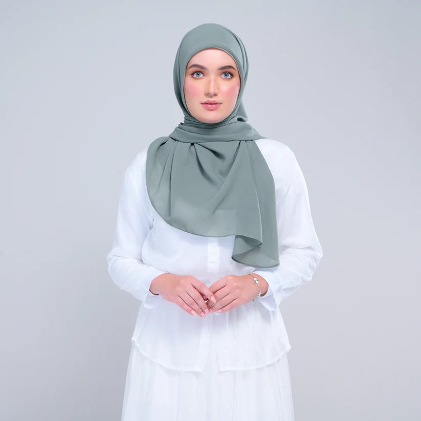Instant Square Tag n' Go | Cotton Voile in Ocean Green