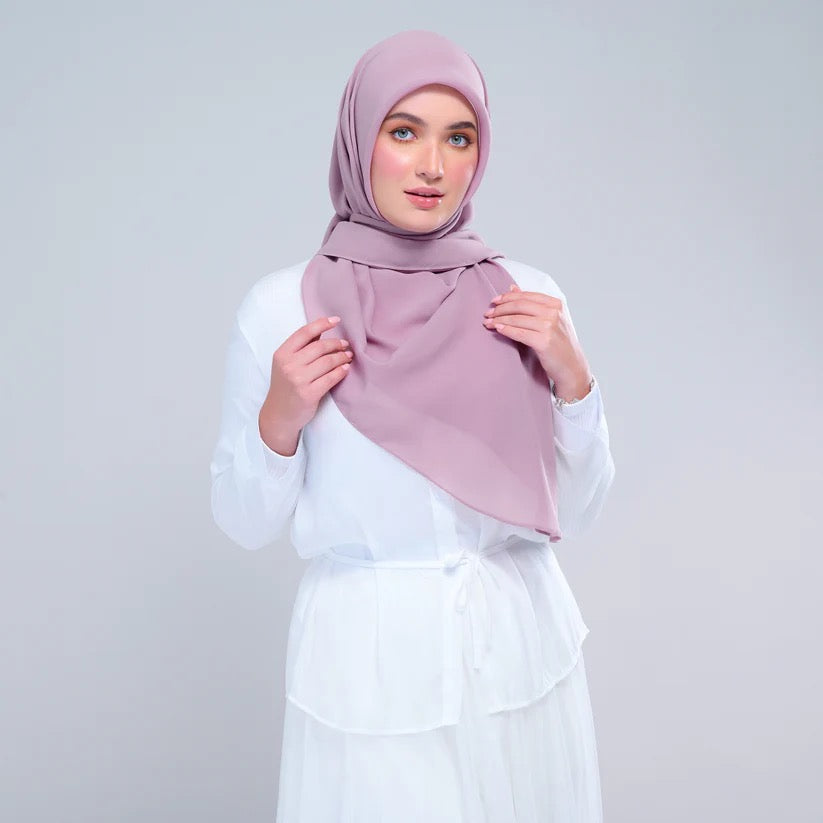 Instant Square Tag n' Go | Cotton Voile in Mauve