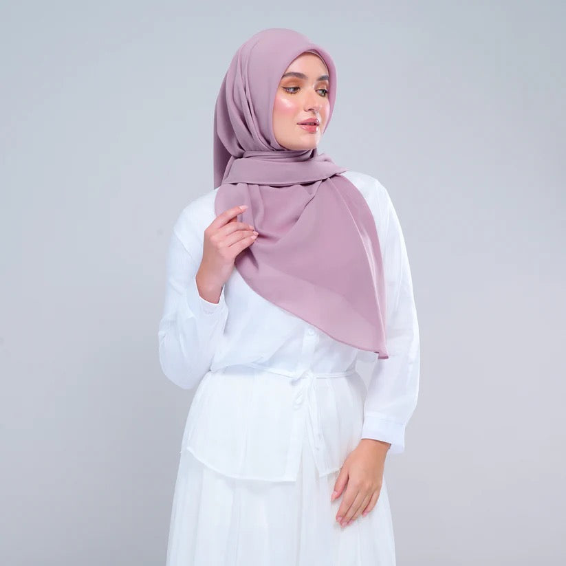 Instant Square Tag n' Go | Cotton Voile in Mauve