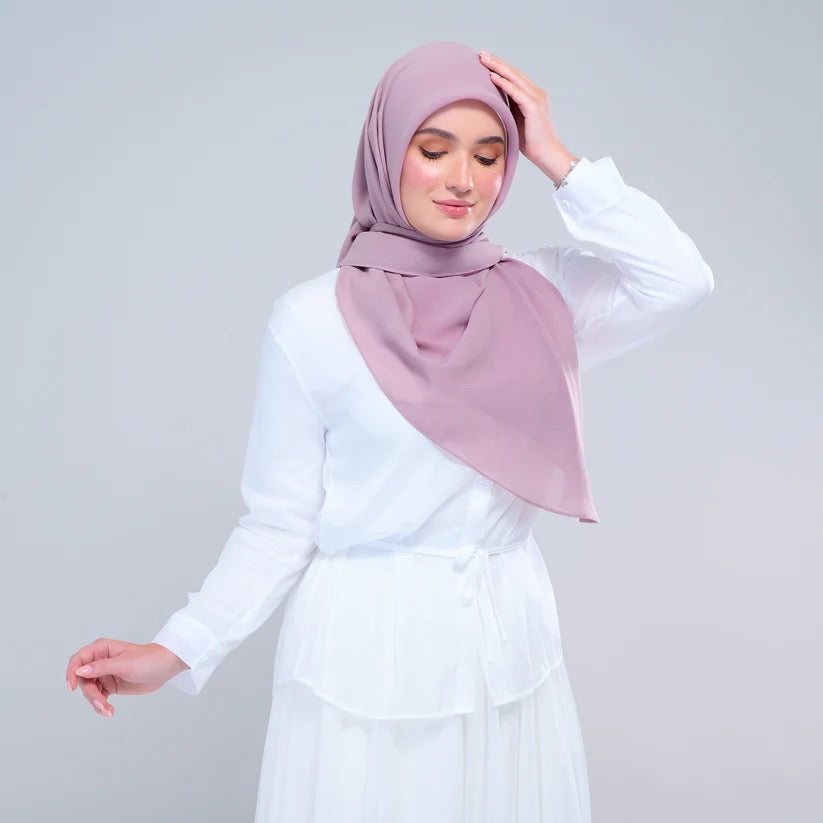Instant Square Tag n' Go | Cotton Voile in Mauve
