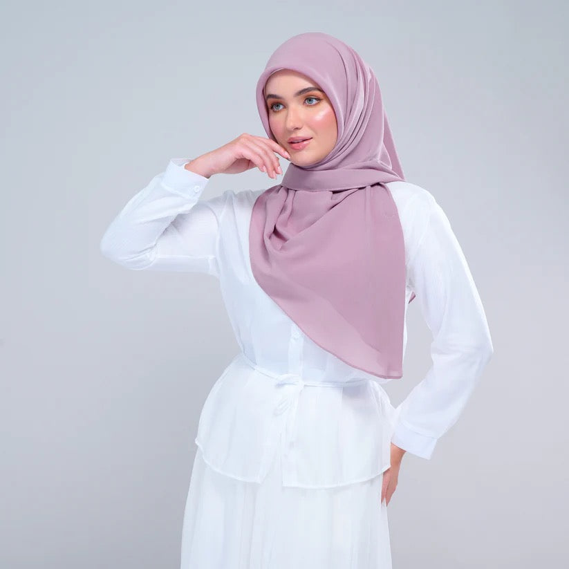 Instant Square Tag n' Go | Cotton Voile in Mauve