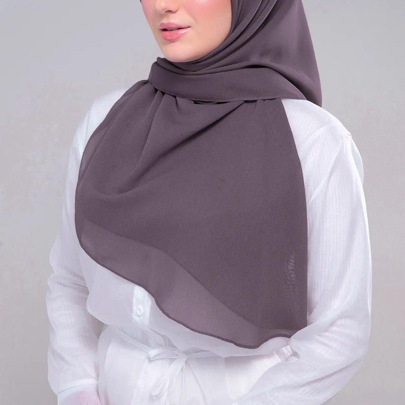 Instant Square Tag n' Go | Cotton Voile in Dark Taupe