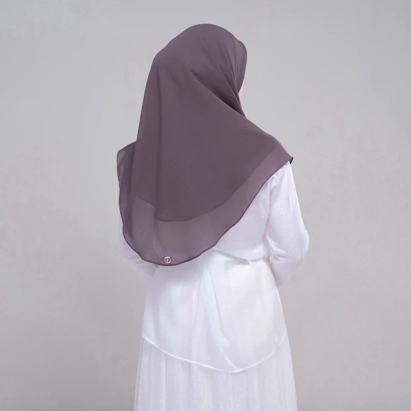 Instant Square Tag n' Go | Cotton Voile in Dark Taupe