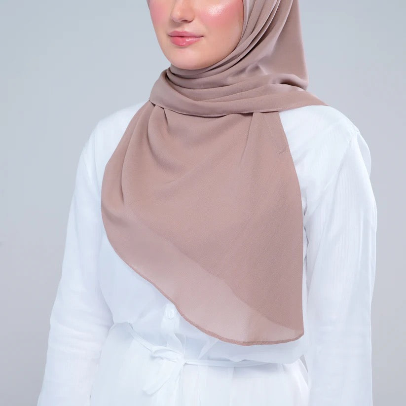 Instant Square Tag n' Go | Cotton Voile in Deep Chai