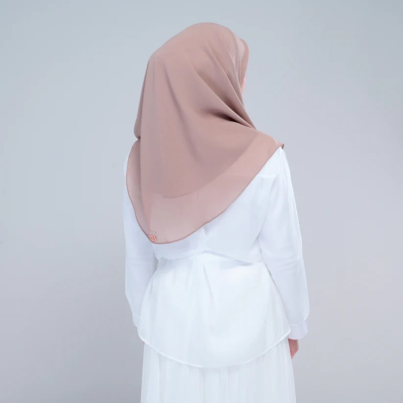 Instant Square Tag n' Go | Cotton Voile in Deep Chai