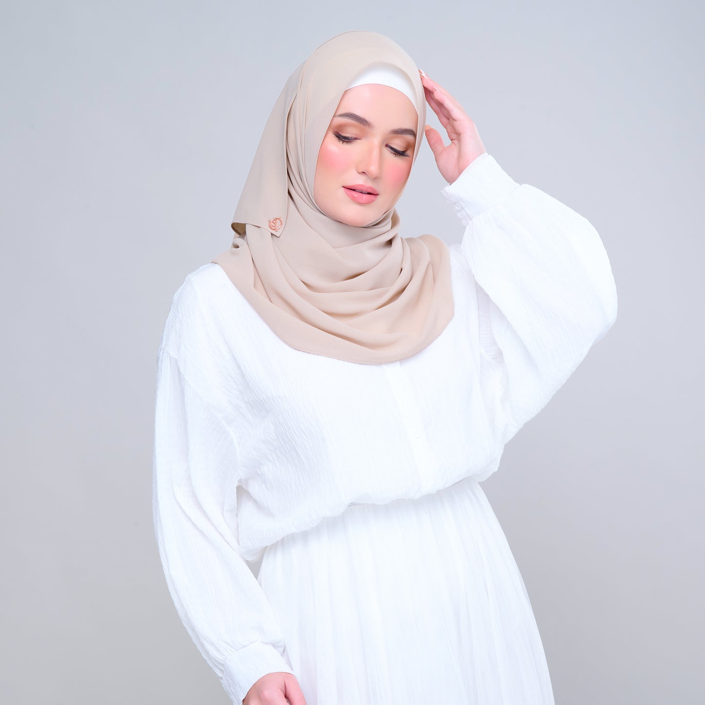 Semi Instant ikat in Light Sand
