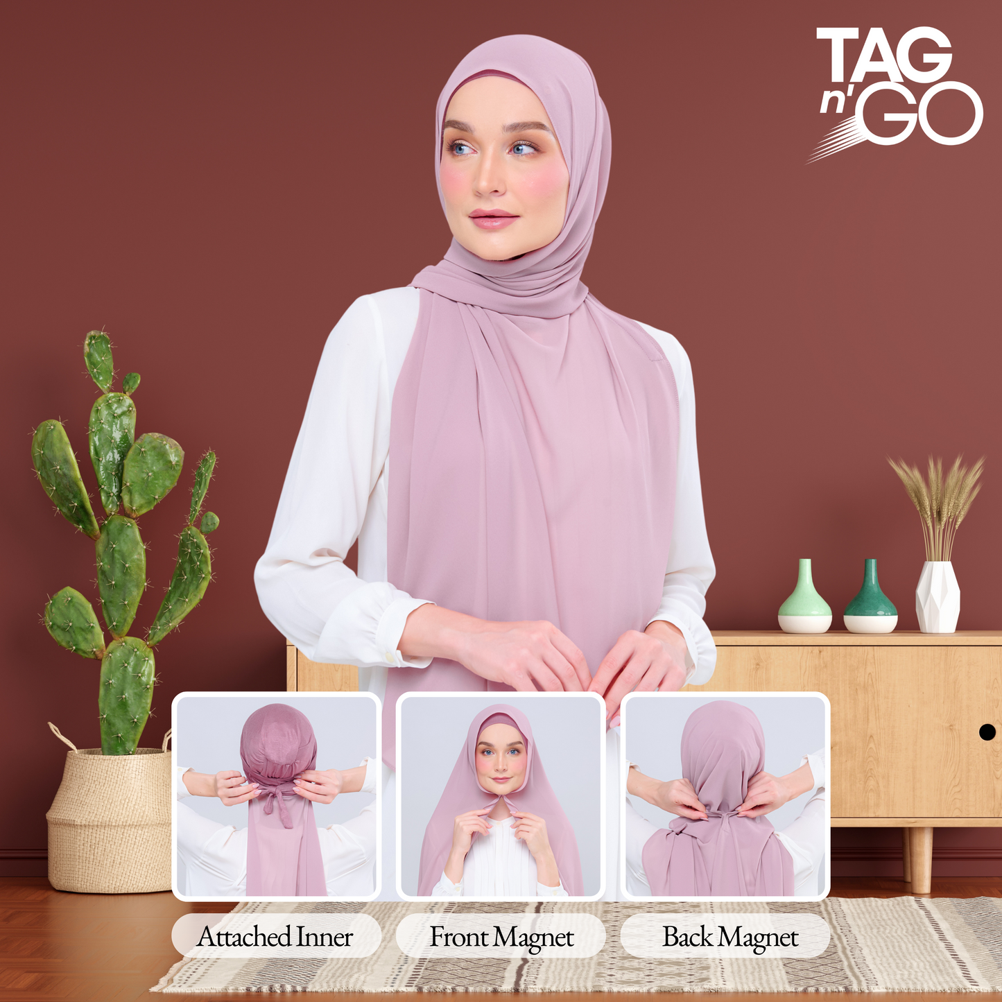 Instant Faith Tag n' Go in Mauve