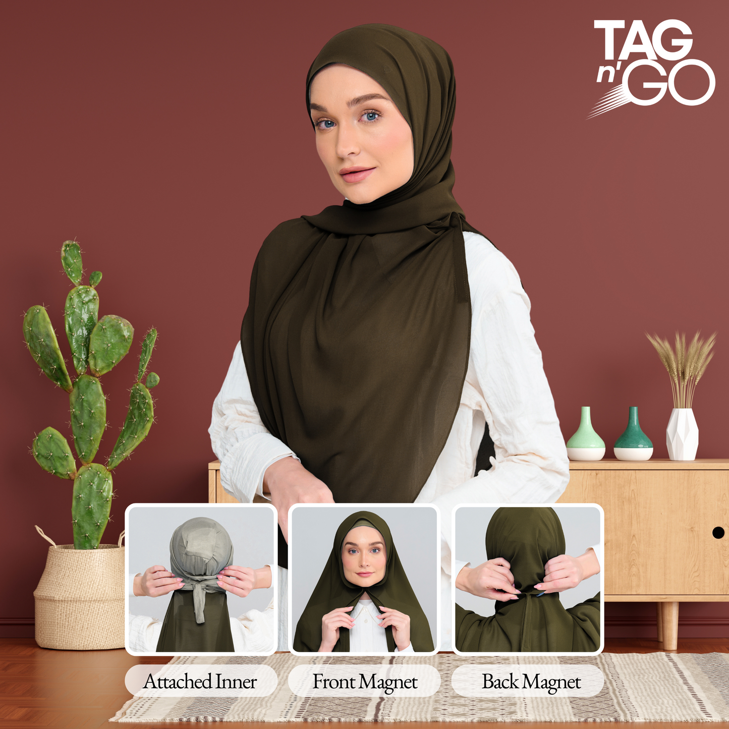 Instant Faith Tag n' Go in Dark Olive