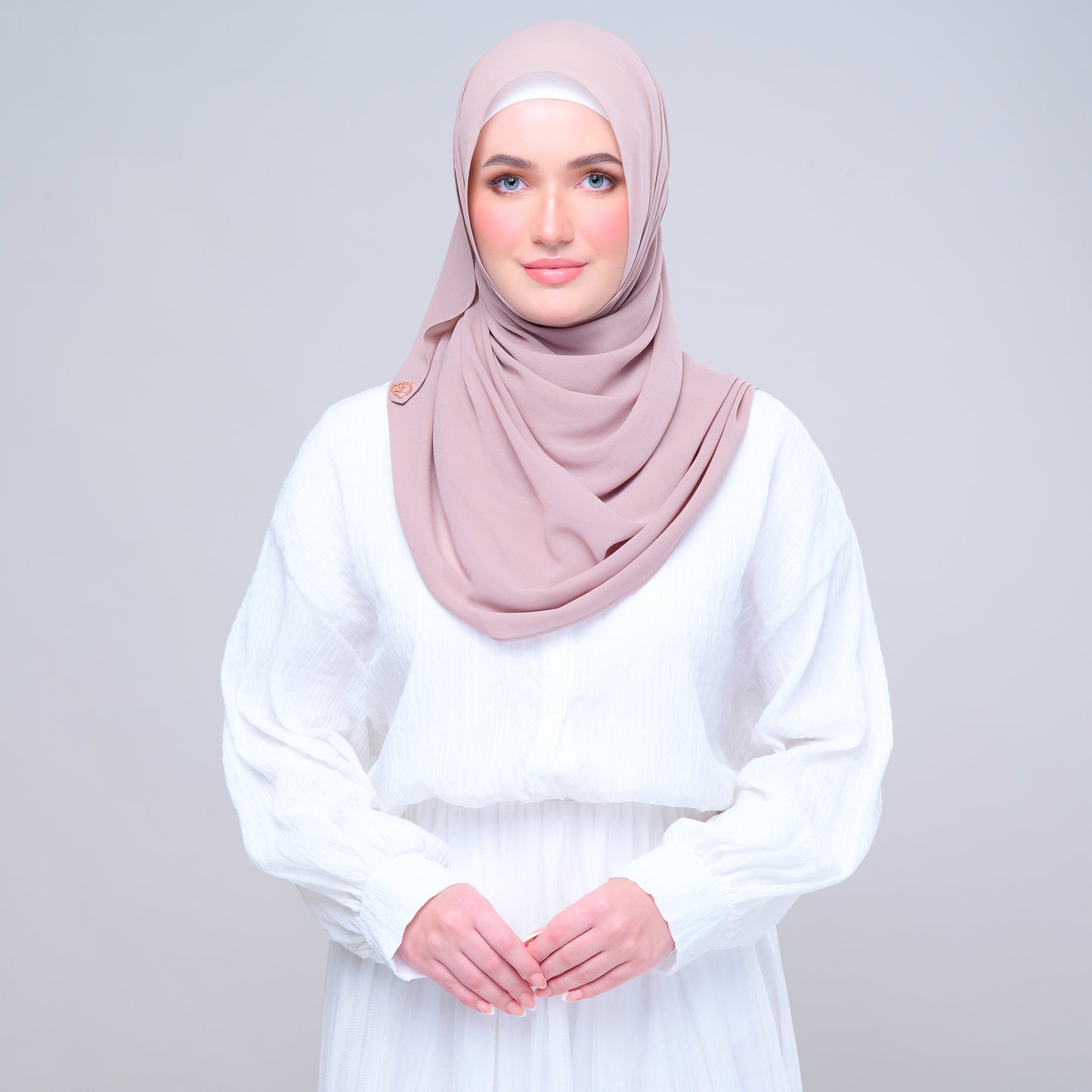 Semi Instant ikat in Rose Latte
