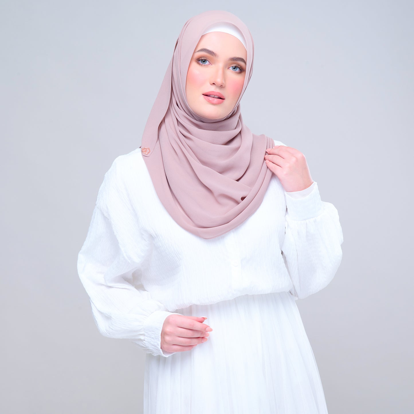 Semi Instant ikat in Rose Latte