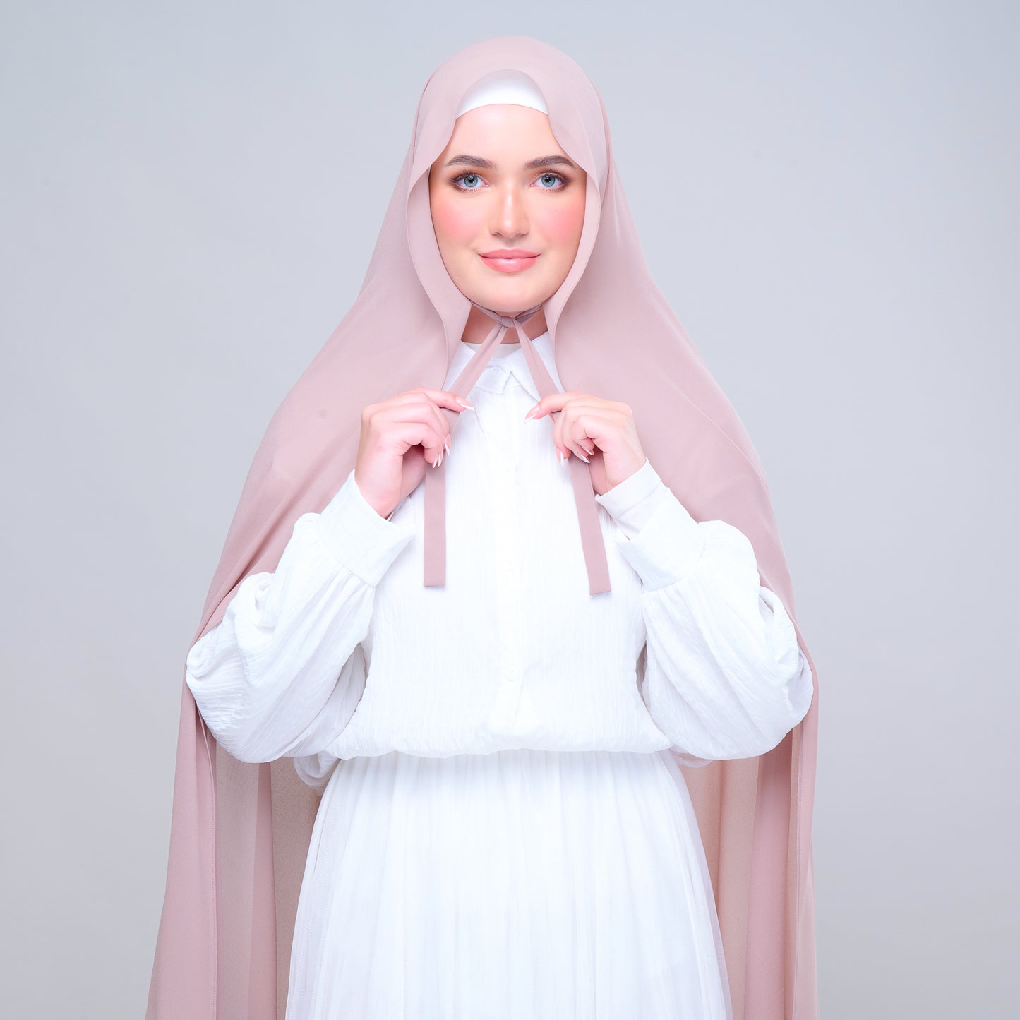 Semi Instant ikat in Rose Latte