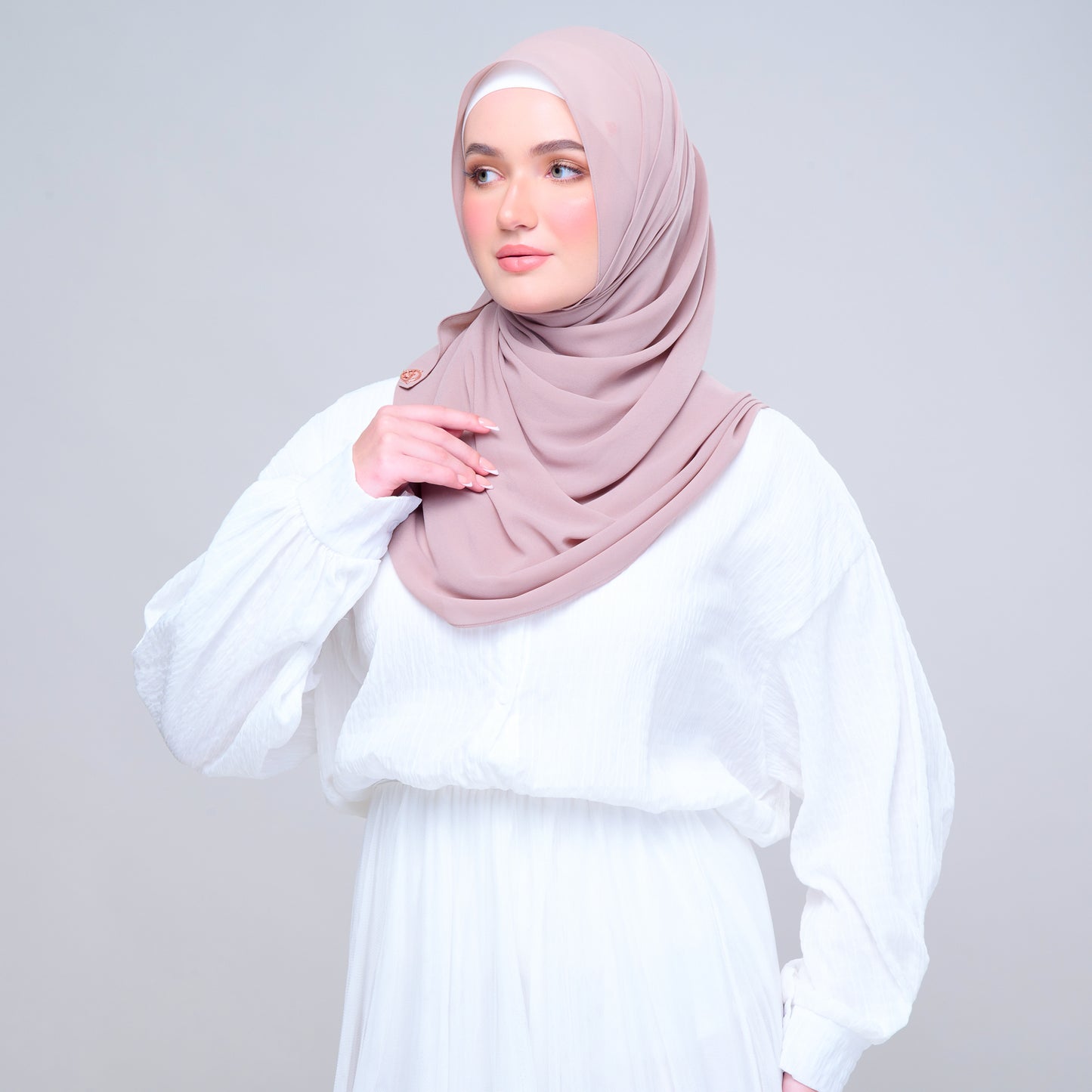 Semi Instant ikat in Rose Latte