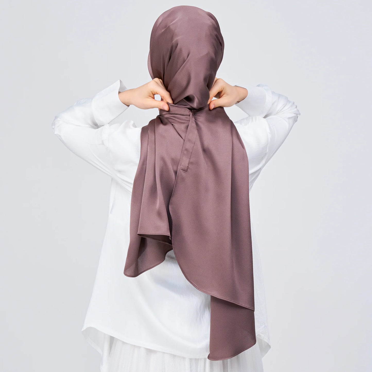 Instant Tag & Go Shawl | Satin Bulle in Deep Brown | Batch 1